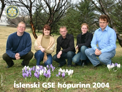 Íslenski GSE hópurinn ásamt fararstjóra 2004