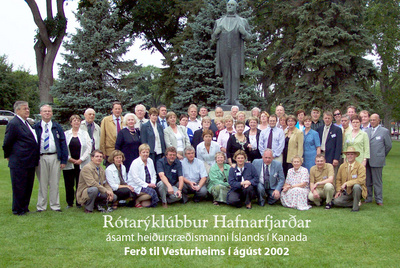 Félagar úr Rótarýklúbbi Hafnarfjarðar í Kanada 2002