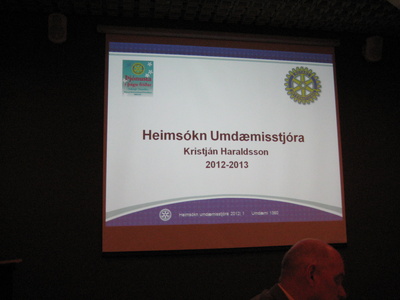 Heimsókn umdæmisstjóra 2.10.2012.