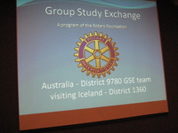 Heimsókn GSE starfskiptahóps frá Ástralíu þann 4.10.2011